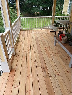 Restored this deck with new deck boards