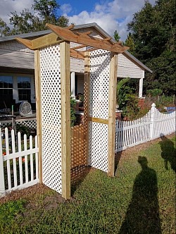 Build and installed this trellis customer was very happy with the work
