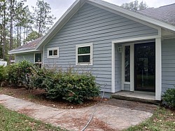 Fresh paint for new siding